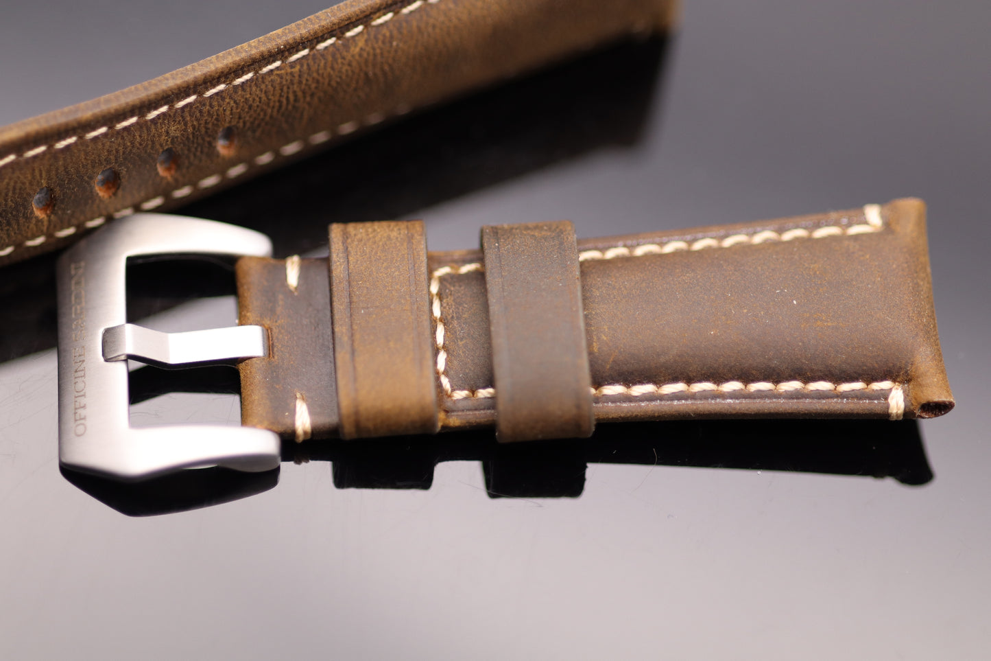 Uhrenarmband - Echtleder - Braun