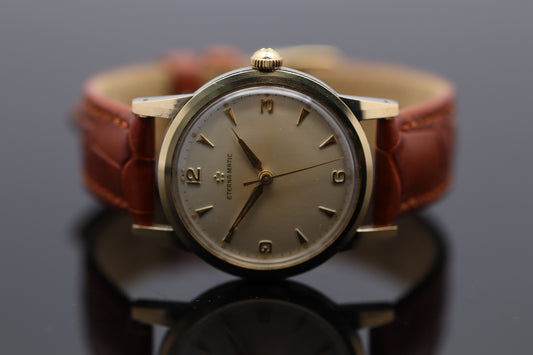 Eterna-Matic Ref. 4141 - Vintage Automatik (Stahl/Gold, 33mm, ca. 1960er Jahre)