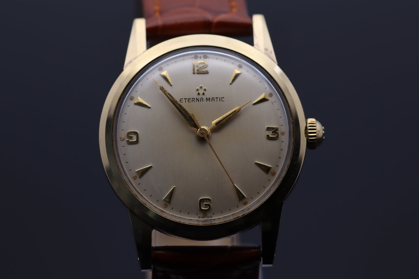 Eterna-Matic Ref. 4141 - Vintage Automatik (Stahl/Gold, 33mm, ca. 1960er Jahre)