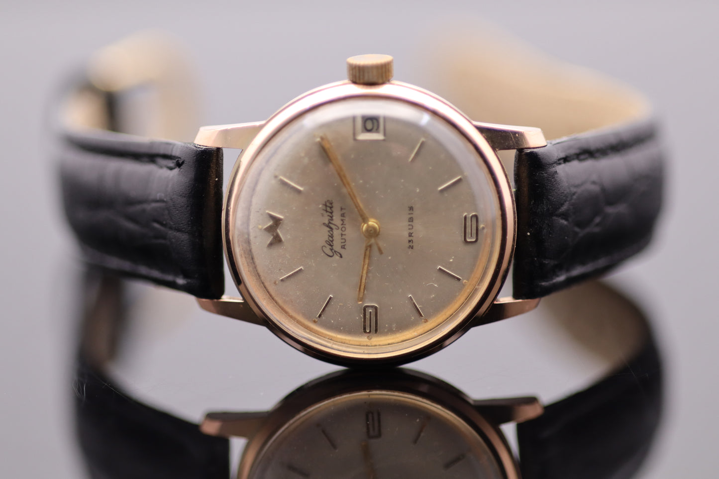 Glashütte Original Automatik Re. 86750 - 1964 - Stahl vergoldet