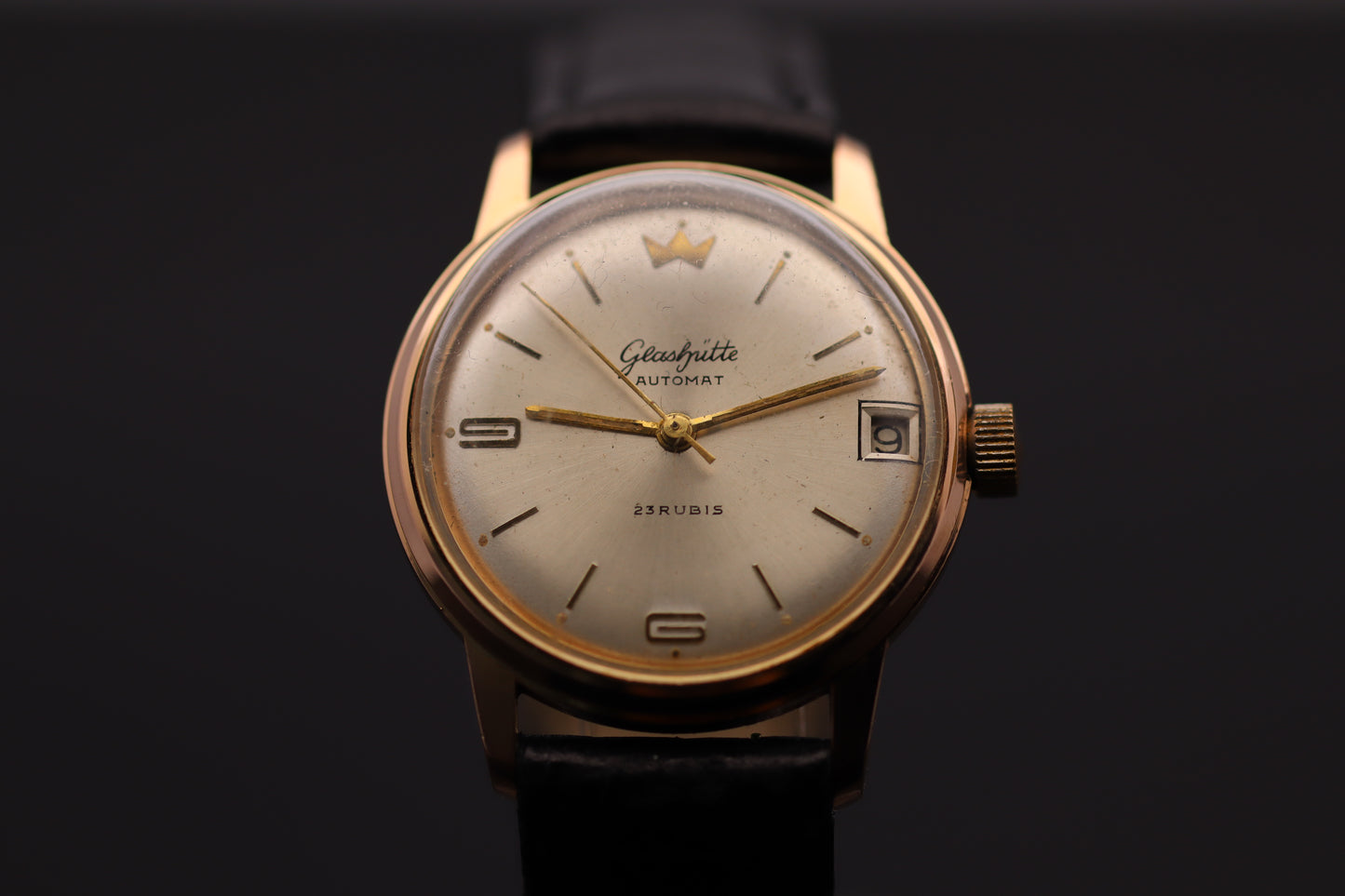 Glashütte Original Automatik Re. 86750 - 1964 - Stahl vergoldet