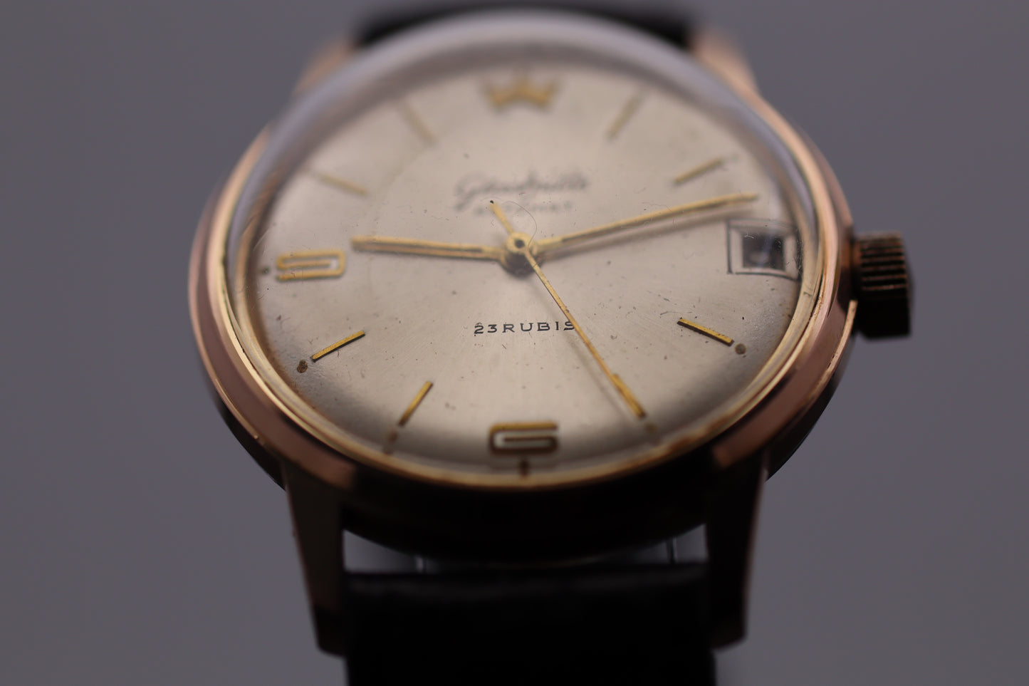 Glashütte Original Automatik Re. 86750 - 1964 - Stahl vergoldet