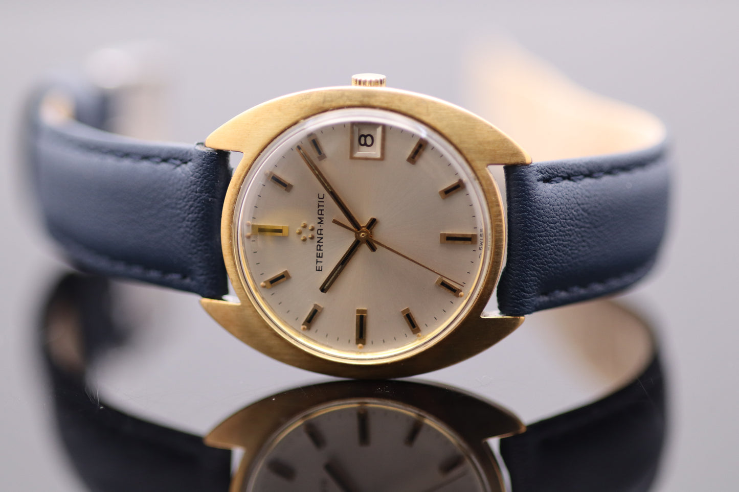Eterna-Matic 349T - Vintage Handaufzug (Stahl/vergoldet, 39mm, 1979)