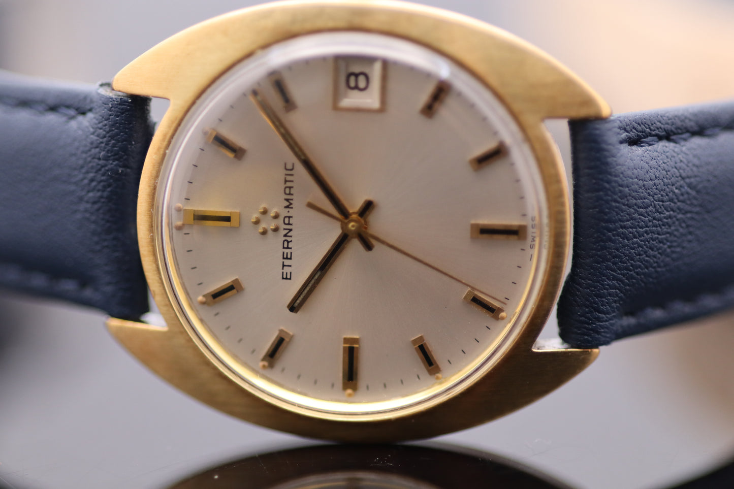 Eterna-Matic 349T - Vintage Handaufzug (Stahl/vergoldet, 39mm, 1979)