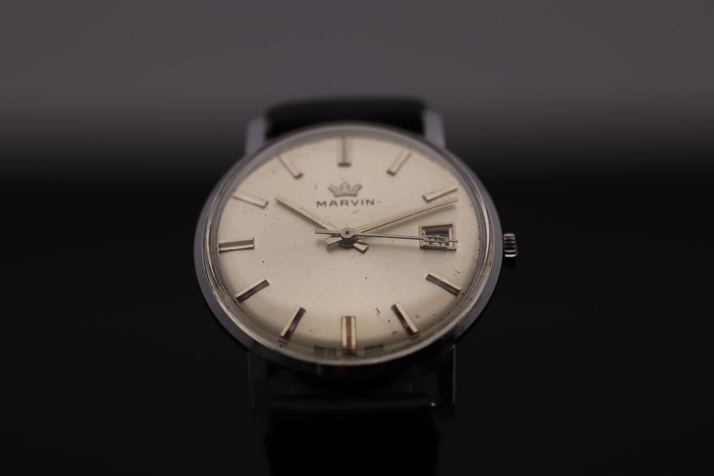 Marvin Handaufzug Cal. 520 – 35 mm – Datum – inkl. Originalbox & Echtheitszertifikat