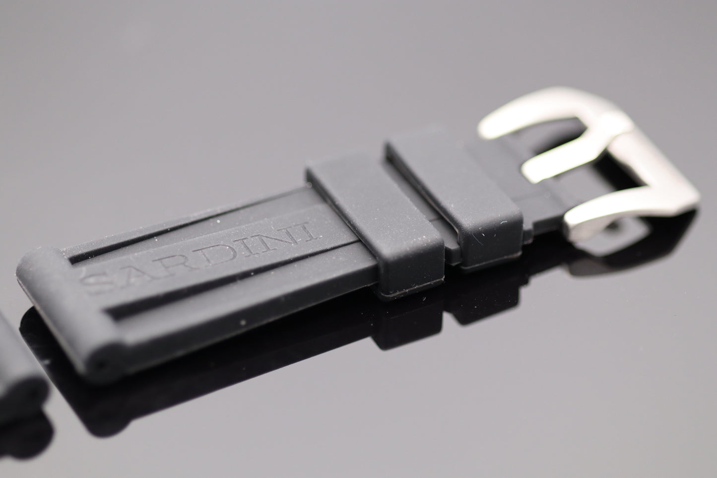 Uhrenarmband - Kautschuk - Schwarz