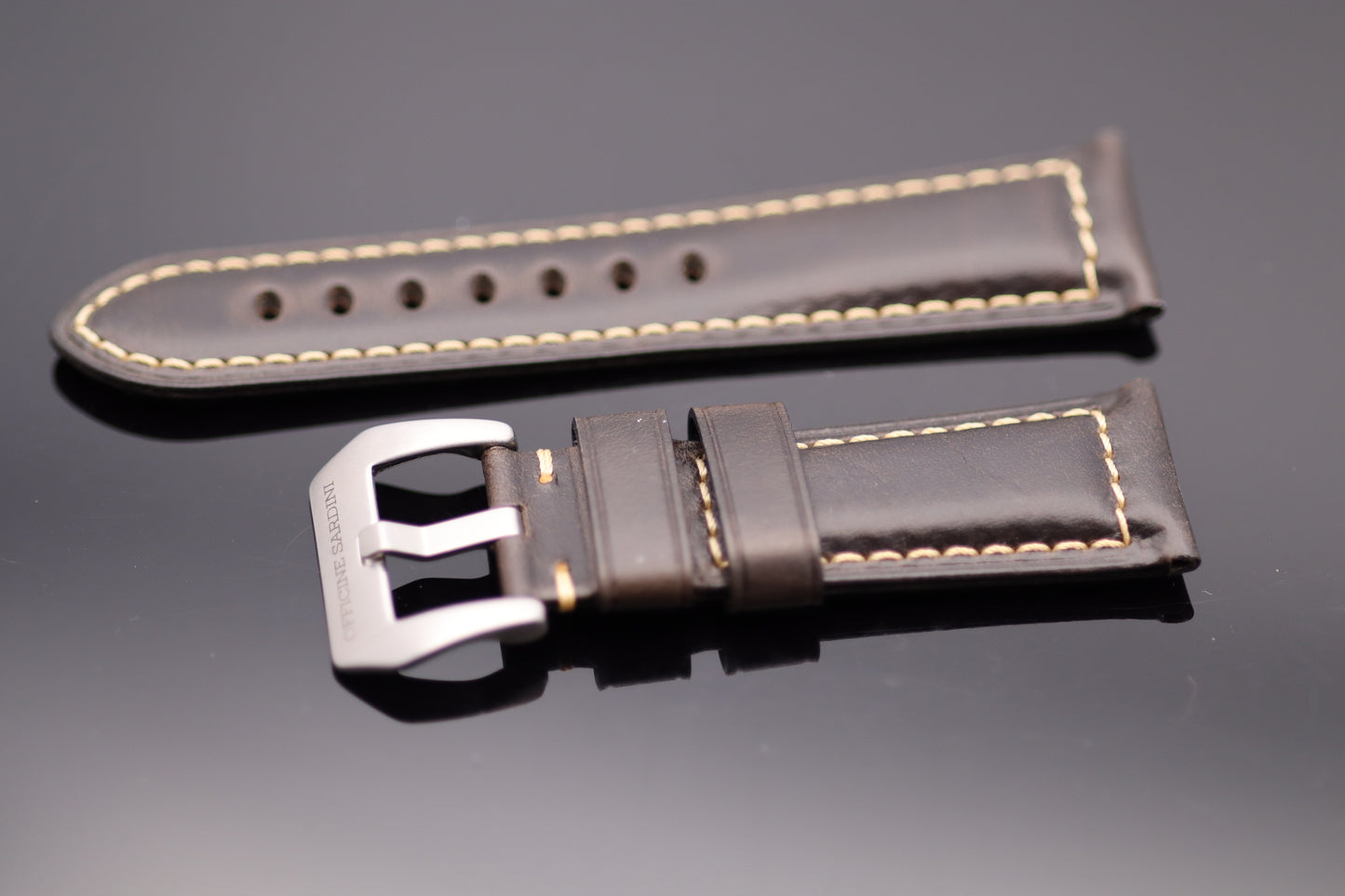 Uhrenarmband - Echtleder - Braun