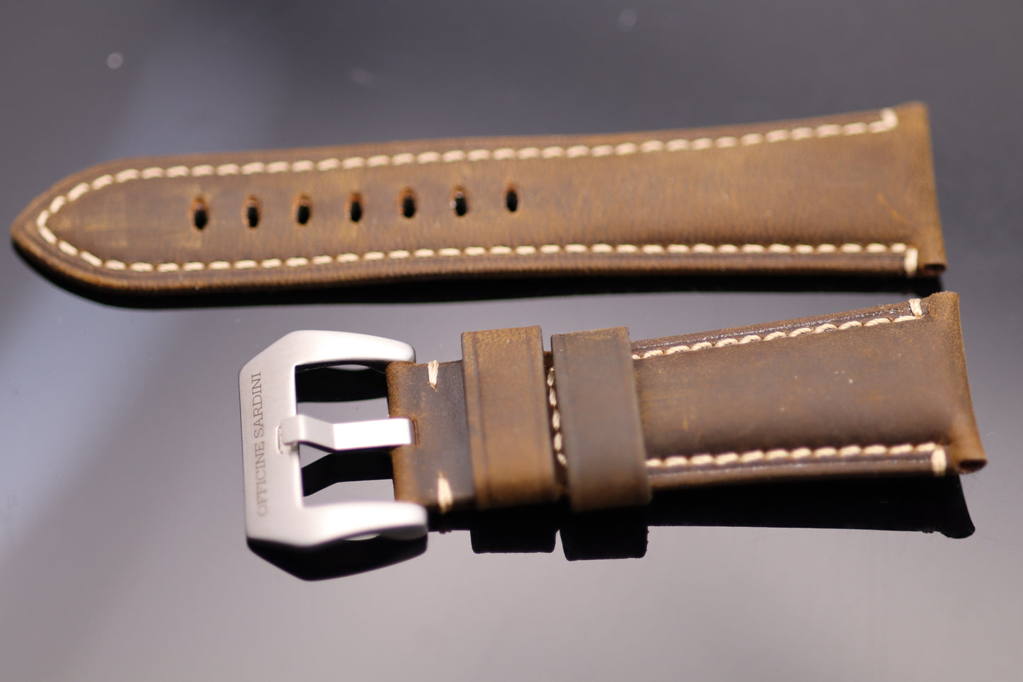 Uhrenarmband - Echtleder - Braun