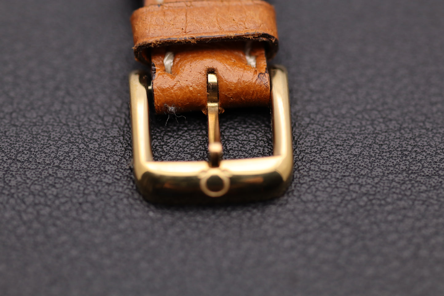 Uhrenarmband - Omega - Echtleder - hellbraun/cognac